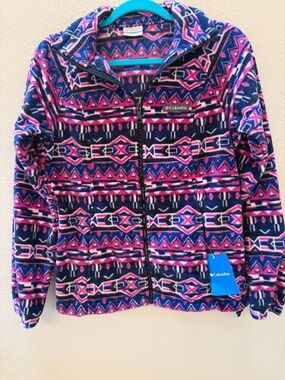 Columbia fleece jacket with zipper, 2 pockets